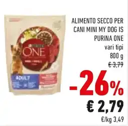 Conad Alimento secco per cani mini my dog is PURINA ONE offerta