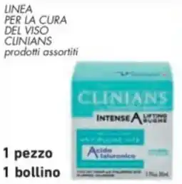Conad Linea per la cura del viso CLINIANS offerta