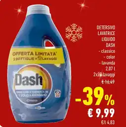 Conad Detersivo lavatrice liquido DASH offerta