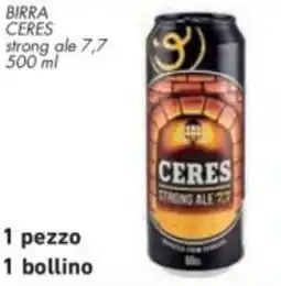Conad Birra ceres strong ale 7,7 offerta
