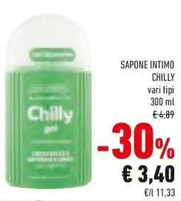 Conad Sapone intimo CHILLY offerta