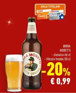 Conad Birra MORETTI offerta