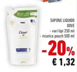 Conad Sapone liquido DOVE offerta