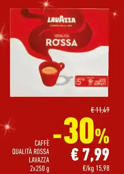 Conad Caffè qualità rossa LAVAZZA offerta