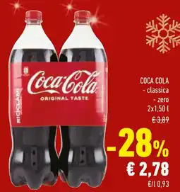 Conad COCA COLA classica - zero offerta
