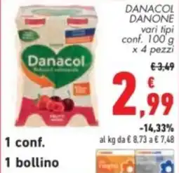 Conad Danacol danone offerta