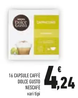 Conad 16 capsule caffè dolce gusto NESCAFÈ offerta