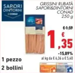 Conad Grissini rubata SAPORI&DINTORNI CONAD offerta