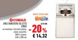 Conad Linea biancheria da letto CONAD offerta