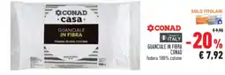 Conad Guanciale in fibra conad federa 100% cotone offerta