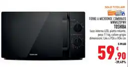 Conad FORNO A MICROONDE COMBINATO MWMG20PWH TOSHIBA offerta
