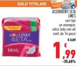 Conad Assorbenti seta LINES offerta