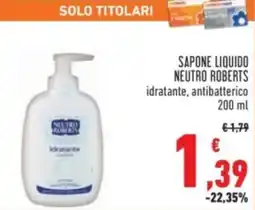 Conad Sapone liquido neutro roberts idratante, antibatterico offerta