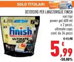 Conad Detersivo per lavastoviglie FINISH offerta