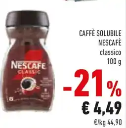 Conad Caffè solubile NESCAFÈ offerta