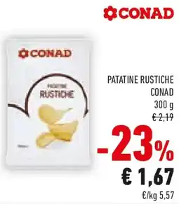 Conad Patatine rustiche CONAD offerta