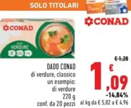 Conad Dado conad di verdure, classico offerta
