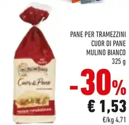 Conad Pane per tramezzini cuor di pane MULINO BIANCO offerta