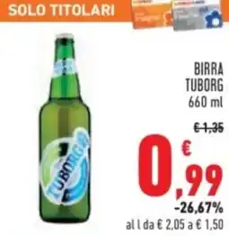 Conad Birra TUBORG offerta