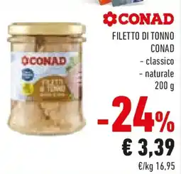 Conad Filetto di tonno CONAD offerta