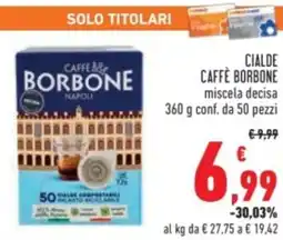 Conad Cialde caffè borbone miscela decisa offerta