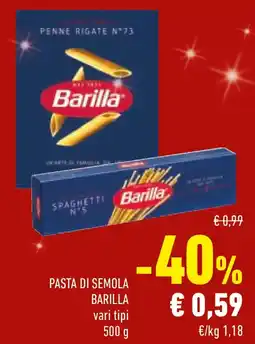 Conad Pasta di semola BARILLA offerta