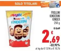 Conad Frollini kinderini kinder offerta