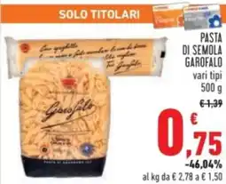 Conad Pasta di semola GAROFALO offerta