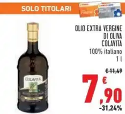 Conad Olio extra vergine di oliva colavita 100% italiano offerta