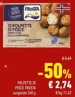 Conad Polpette di pesce FROSTA offerta