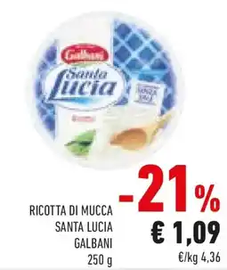 Conad Ricotta di mucca santa lucia GALBANI offerta