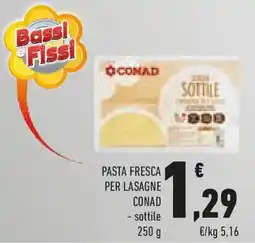 Conad Pasta fresca per lasagne CONAD offerta
