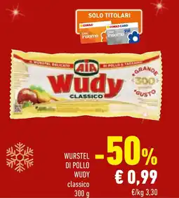 Conad Wurstel di pollo WUDY offerta