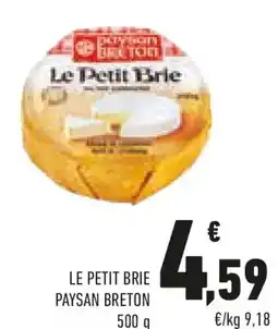 Conad Le petit brie PAYSAN BRETON offerta