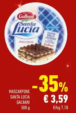 Conad Mascarpone santa lucia GALBANI offerta