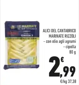 Conad Alici del cantabrico marinate RIZZOLI offerta