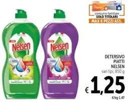 Spazio Conad Detersivo piatti NELSEN offerta