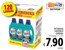 Spazio Conad Detersivo lavatrice GENERAL offerta