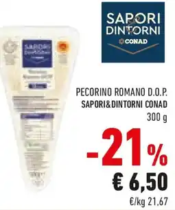 Conad Pecorino romano d.o.p. SAPORI&DINTORNI CONAD offerta
