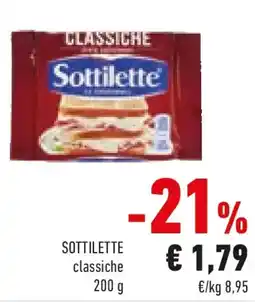 Conad SOTTILETTE classiche offerta
