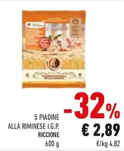 Conad 5 piadine alla riminese i.g.p. RICCIONE offerta