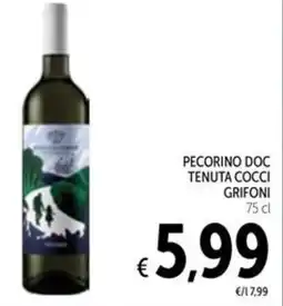 Spazio Conad Pecorino doc tenuta cocci grifoni offerta