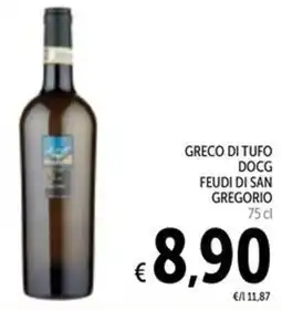 Spazio Conad Greco di tufo docg feudi di san gregorio offerta
