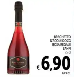 Spazio Conad Brachetto d'acqui docg rosa regale banfi offerta