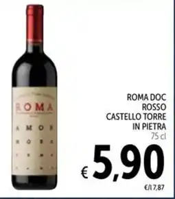 Spazio Conad Roma doc rosso castello torre in pietra offerta