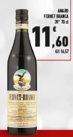 Conad Amaro FERNET BRANCA 39" offerta