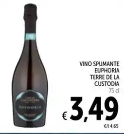 Spazio Conad Vino spumante euphoria terre de la custodia offerta