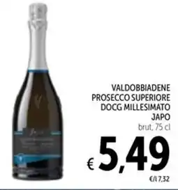 Spazio Conad Valdobbiadene prosecco superiore docg millesimato japo brut offerta