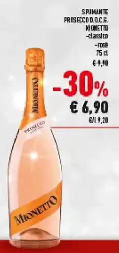 Conad Spumante prosecco d.o.c.g. MIONETTO offerta