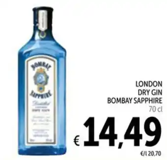 Spazio Conad London dry gin BOMBAY SAPPHIRE offerta
